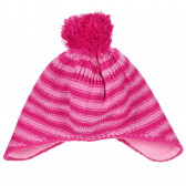 Καπέλο για χειμώνα για ένα κορίτσι, ροζ ριγέ Z Generation 201144 3