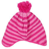Καπέλο για χειμώνα για ένα κορίτσι, ροζ ριγέ Z Generation 201145 4