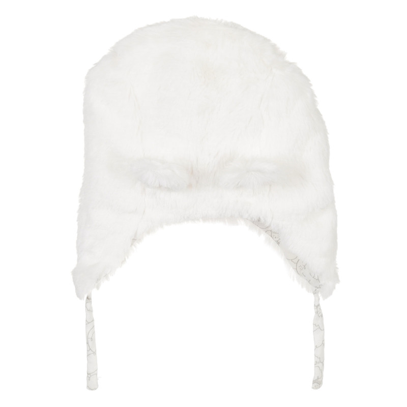 Βαμβακερό καπέλο σε λευκό για κορίτσι  201158