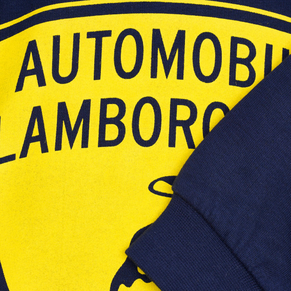 Σετ αθλητική, βαμβακερή φόρμα για αγόρι, σε σκούρο μπλε και γκρι χρώμα Lamborghini 201245 4