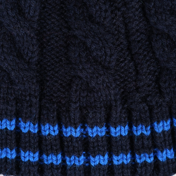 Μπλε πλεκτό καπέλο αγοριού Z Generation 201329 3