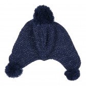 Χειμερινό καπέλο με φούντες για ένα κορίτσι, μπλε Z Generation 201331 4