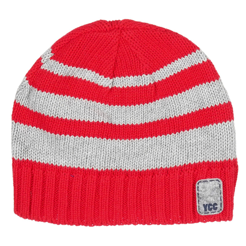 Βαμβακερό καπέλο σε γκρι και κόκκινο χρώμα για ένα αγόρι  201333