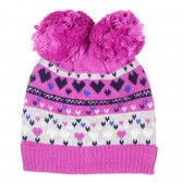 Καπέλο χειμώνα με φούντες για ένα κορίτσι, πολύχρωμα Z Generation 201351 