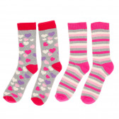 Σετ τριών ζευγαριών κάλτσες για κορίτσια πολύχρωμα Z Generation 201390 
