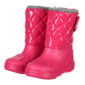 Ροζ μπότες με καουτσούκ και υφάσματα Chicco 202161 