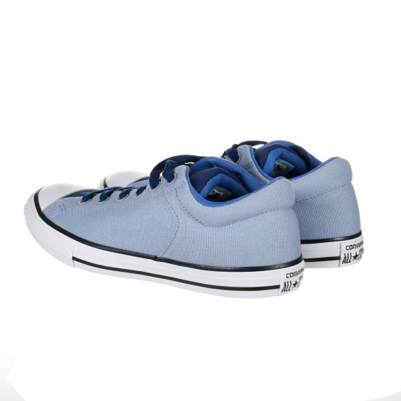 Υφασμάτινα sneakers σε λευκό και μπλε χρώμα, με κορδόνια CONVERSE 202213 2