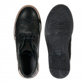 Μαύρα δερμάτινα παπούτσια Friboo 202304 3