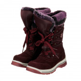 Χειμερινές μπότες σε μοβ χρώμα Fullstop 202336 