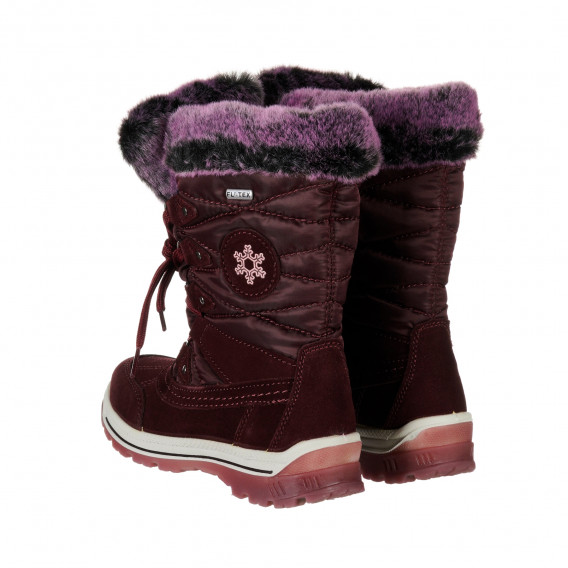Χειμερινές μπότες σε μοβ χρώμα Fullstop 202337 2