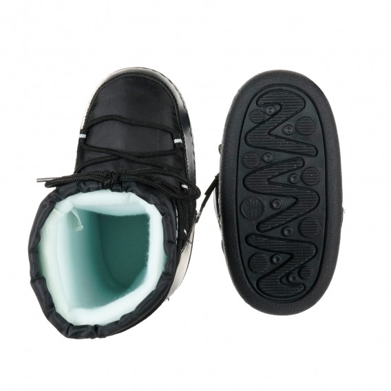 Μαύρες μπότες με κορδόνια Kimberfeel 202524 3