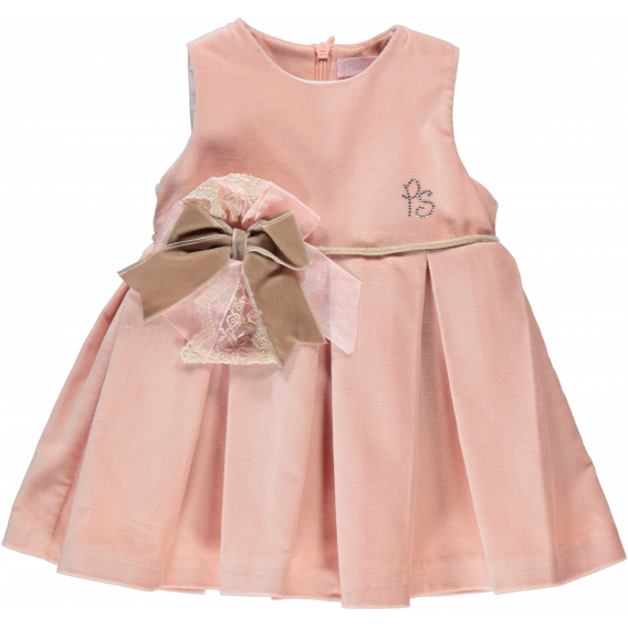 Επίσημο, παιδικό, αμάνικο φόρεμα με φιογκάκι, για κορίτσι Picolla Speranza 20266 