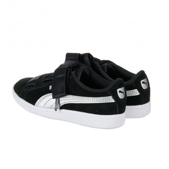 Μαύρα sneakers με σατέν κορδόνια  Puma 202709 2