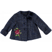 Χειμερινό παλτό με κεντημένο τριαντάφυλλο, για κορίτσι Picolla Speranza 20316 