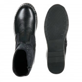 Γνήσιες δερμάτινες μπότες - μαύρες Laura Biagiotti 203362 3