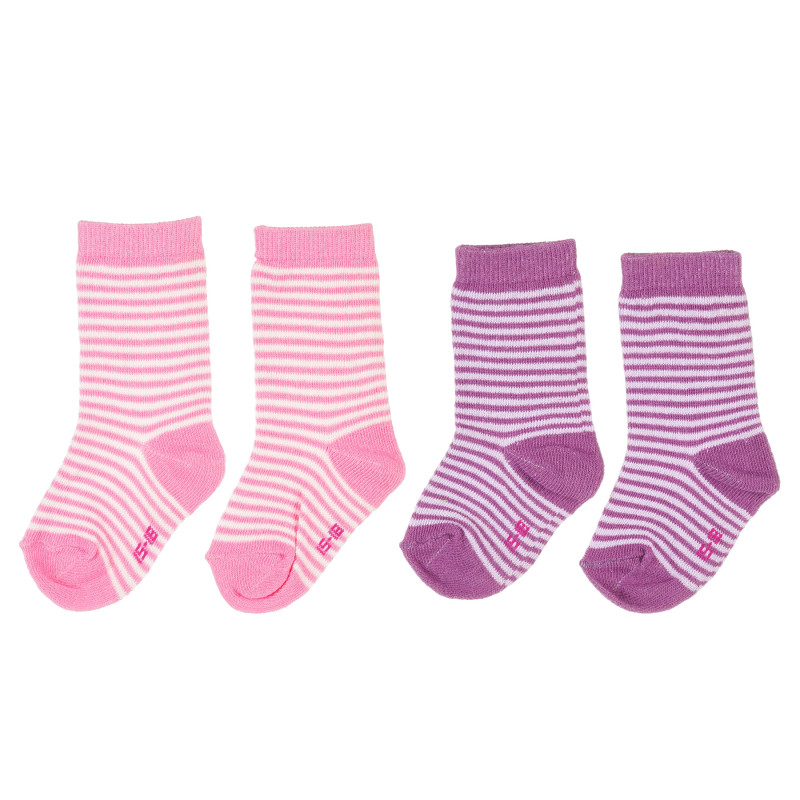 Σετ από τρία ζευγάρια βρεφικές κάλτσες για κορίτσια πολύχρωμα  203523