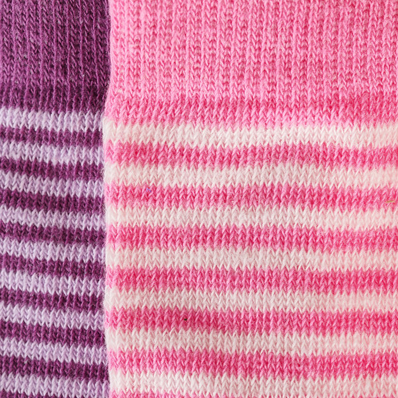 Σετ από τρία ζευγάρια βρεφικές κάλτσες για κορίτσια πολύχρωμα Z Generation 203524 2