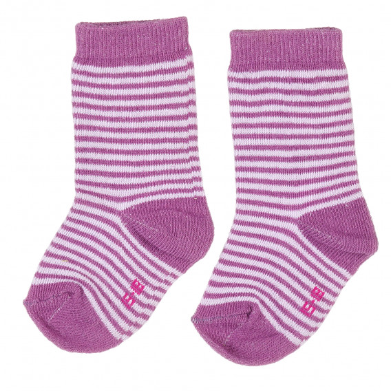 Σετ από τρία ζευγάρια βρεφικές κάλτσες για κορίτσια πολύχρωμα Z Generation 203526 4