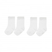 Λευκό σετ από δύο ζευγάρια παιδικές κάλτσες Z Generation 204079 
