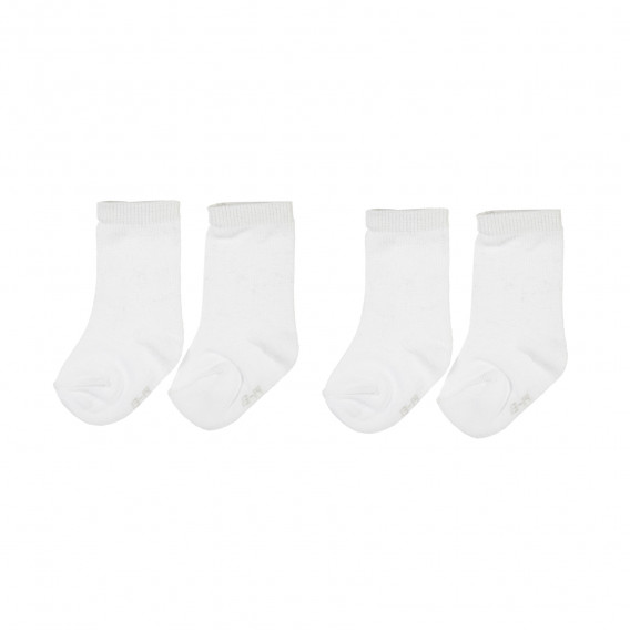 Λευκό σετ από δύο ζευγάρια παιδικές κάλτσες Z Generation 204079 