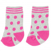 Βρεφικές κάλτσες σε γκρι και ροζ χρώμα Z Generation 204088 6