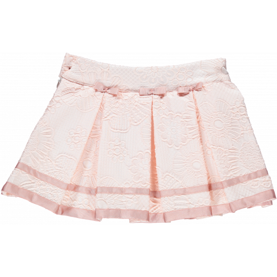 Πλισέ φούστα σε απαλό ροζ χρώμα Picolla Speranza 20423 