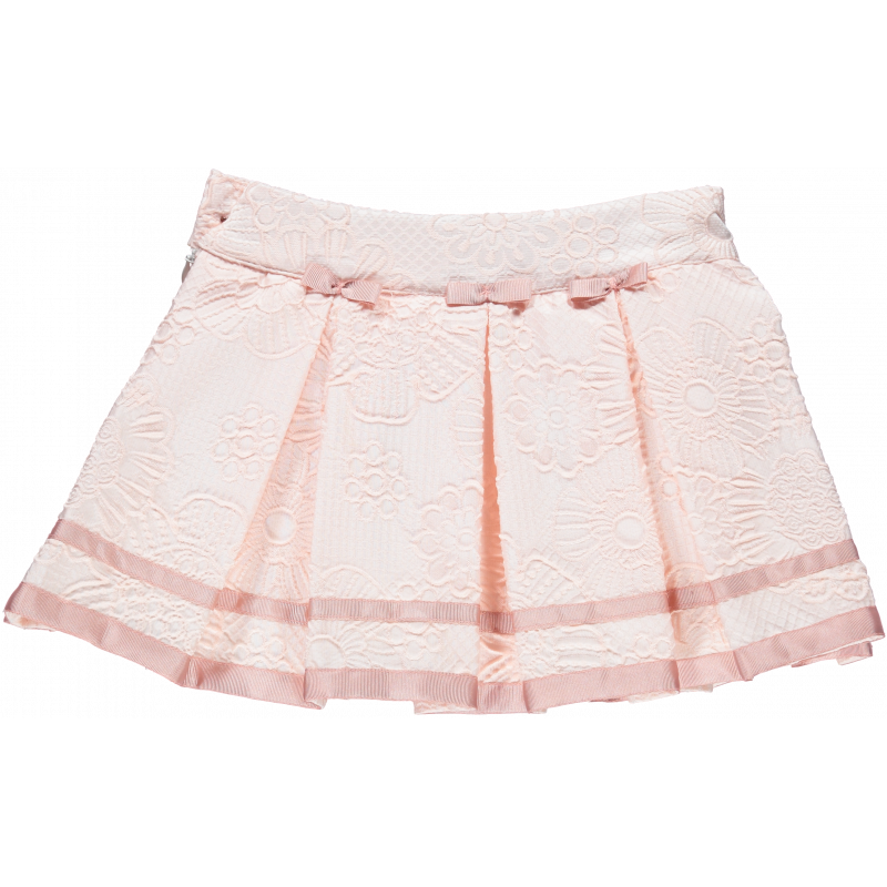 Πλισέ φούστα σε απαλό ροζ χρώμα  20423