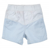 Βαμβακερό παντελόνι σε λευκό και μπλε χρώμα Tape a l'oeil 205324 