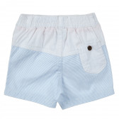 Βαμβακερό παντελόνι σε λευκό και μπλε χρώμα Tape a l'oeil 205327 4