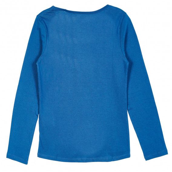 Μπλούζα με σχεδιάκι, σε μπλε χρώμα Cool club 205485 4