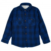 Καρό πουκάμισο με μακριά μανίκια, σκούρο μπλε Cool club 205532 