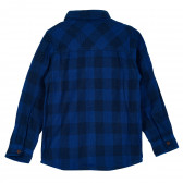 Καρό πουκάμισο με μακριά μανίκια, σκούρο μπλε Cool club 205535 4