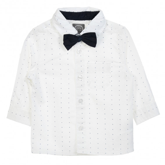 Βρεφικό πουκάμισο με τυπωμένα σχέδια, λευκό Cool club 205540 