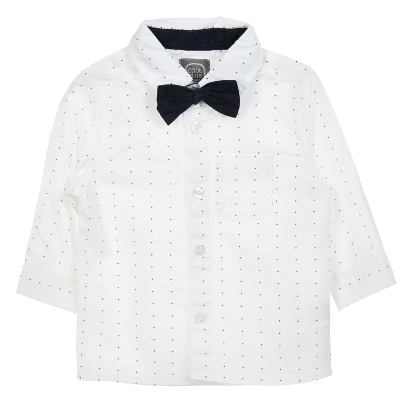 Βρεφικό πουκάμισο με τυπωμένα σχέδια, λευκό  205540