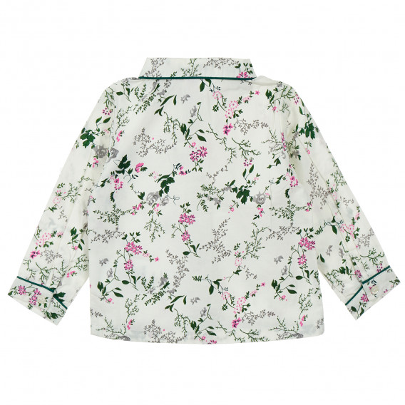 Μακρυμάνικο πουκάμισο με φλοράλ σχέδιο για κοριτσάκια Neck & Neck 205578 4
