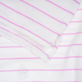 Ριγέ μπλούζα με έγχρωμο σχέδιο, σε λευκό Cool club 206323 3