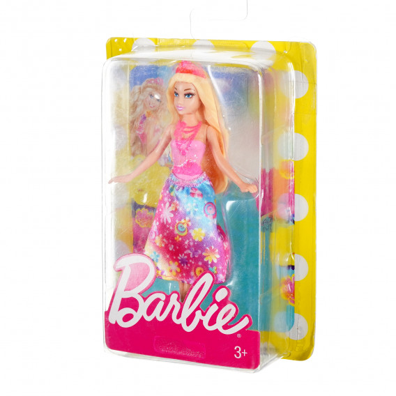 Μίνι κούκλα Barbie - πριγκίπισσα με πολύχρωμο φόρεμα Barbie 206434 