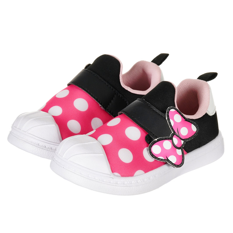 Πάνινα παπούτσια με ελαφρές σόλες με εκτύπωση Minnie Mouse για ένα κορίτσι  206546