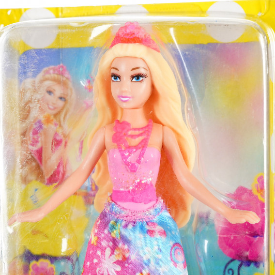 Μίνι κούκλα Barbie - πριγκίπισσα με πολύχρωμο φόρεμα Barbie 206604 4