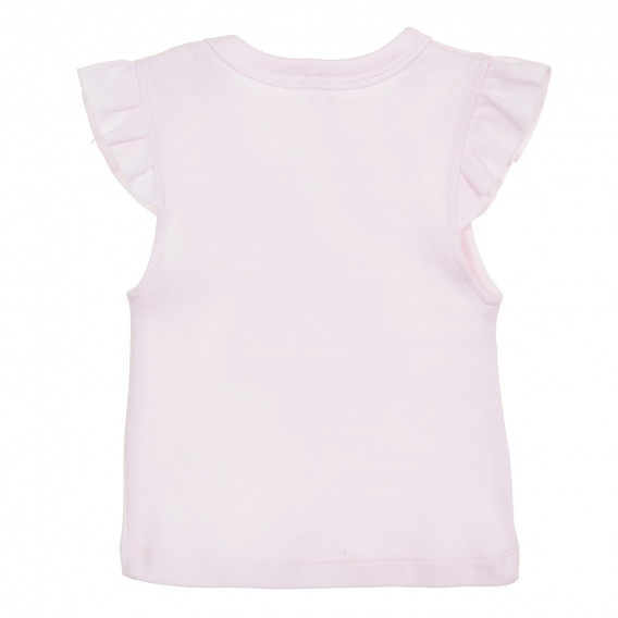 Βαμβακερή μπλούζα, ροζ NINI 207351 4