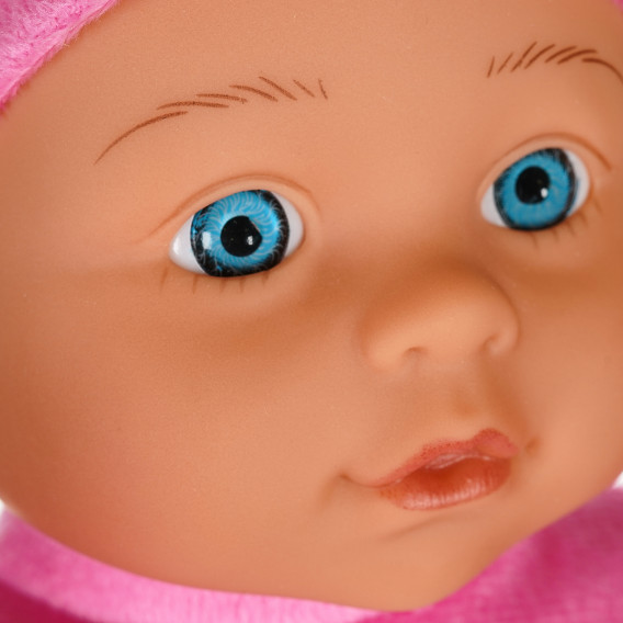 Χαριτωμένη κούκλα μωρού 30 cm με λευκό μπουκάλι Dino Toys 207488 3