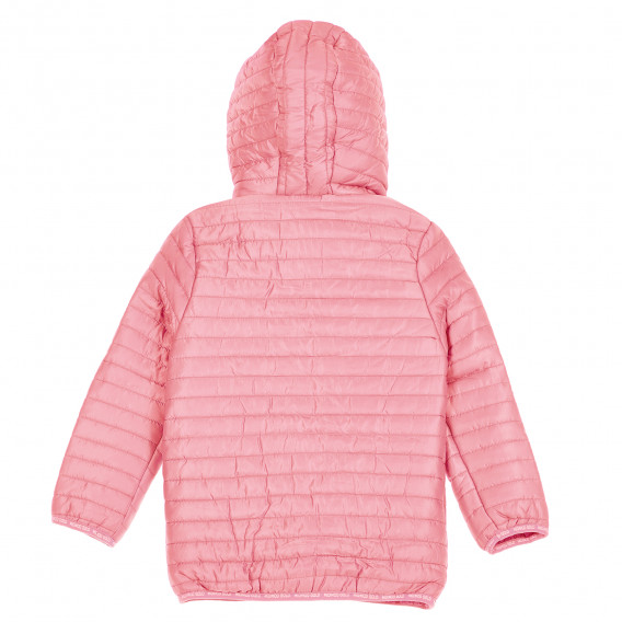 Ροζ μπουφάν με κουκούλα για κορίτσι Midimod 207519 8