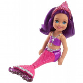 Γοργόνα Barbie Dreamtopia με μοβ μαλλιά Barbie 207639 