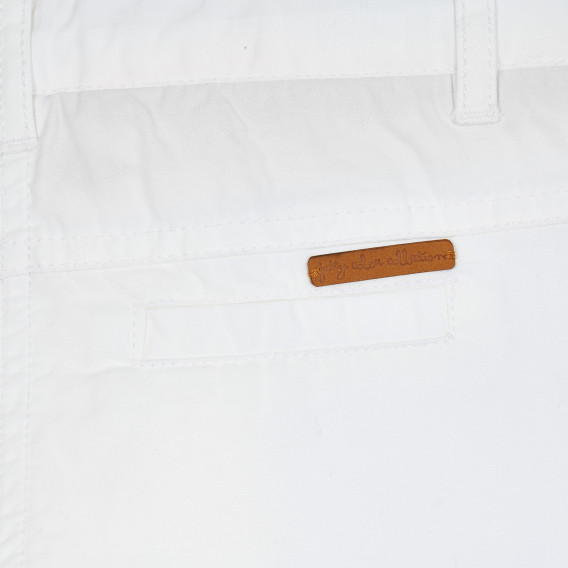 Λευκό βαμβακερό παντελόνι για κορίτσι Tape a l'oeil 208095 3
