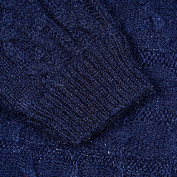 Πλεκτό πουλόβερ, σκούρο μπλε ZY 208544 2