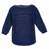 Πλεκτό πουλόβερ, σκούρο μπλε ZY 208546 4