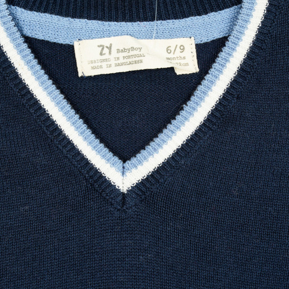 Αμάνικο βαμβακερό πουλόβερ για αγοράκια ZY 208684 2