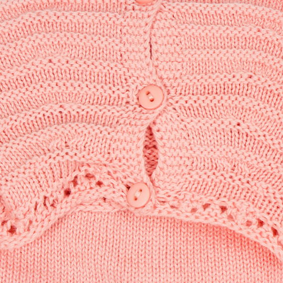 Πλεκτό φόρεμα για μωρό, ροζ ZY 209025 3