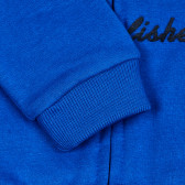 Μπλούζα με κουκούλα και φερμουάρ για μωρό, μπλε ZY 209073 3