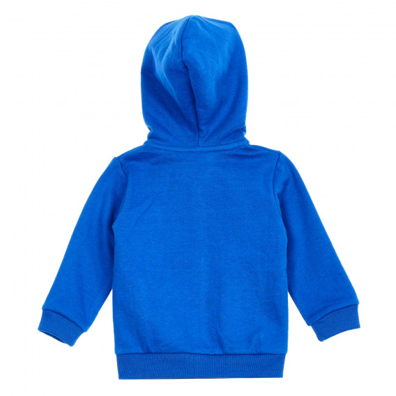 Μπλούζα με κουκούλα και φερμουάρ για μωρό, μπλε ZY 209074 4